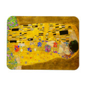 Gustav Klimt is het beroemde schilderij The Kiss. Magneet (Horizontaal)