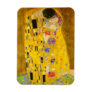 Gustav Klimt is het beroemde schilderij The Kiss. Magneet