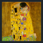 Gustav Klimt is het beroemde schilderij The Kiss. Perfect Poster<br><div class="desc">Gustav Klimt is het beroemde schilderij The Kiss. Poster beroemd schilderij Gustav Klimt.</div>