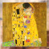 Gustav Klimt is het beroemde schilderij The Kiss. Raamsticker (Vel 2)