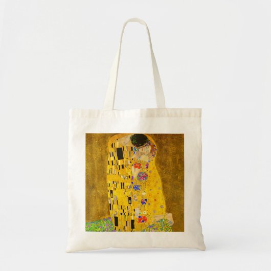 Gustav Klimt is het beroemde schilderij The Kiss. Tote Bag (Voorkant)