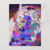 Gustav Klimt is het beroemde schilderij The Virgin Briefkaart (Voorkant)