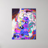 Gustav Klimt is het beroemde schilderij The Virgin Canvas Afdruk (Voorkant)