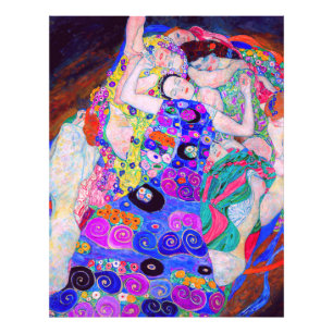 Gustav Klimt is het beroemde schilderij The Virgin Foto Afdruk