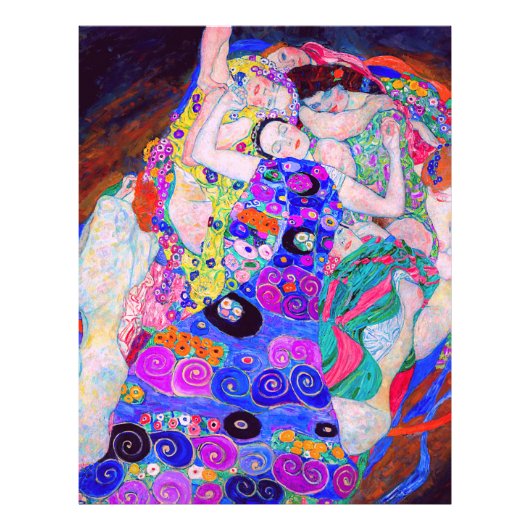 Gustav Klimt is het beroemde schilderij The Virgin Foto Afdruk (Voorkant)