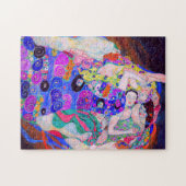 Gustav Klimt is het beroemde schilderij The Virgin Legpuzzel (Horizontaal)