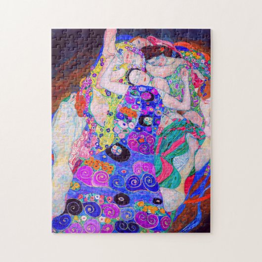 Gustav Klimt is het beroemde schilderij The Virgin Legpuzzel (Verticaal)