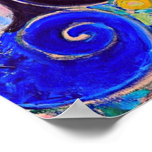 Gustav Klimt is het beroemde schilderij The Virgin Poster (Hoek)