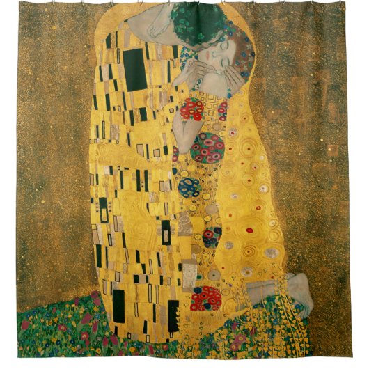 Gustav Klimt is het kusschilderij Douchegordijn (Voorkant)