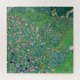 Gustav Klimt - Italiaans landschap tuin Legpuzzel