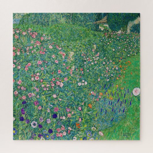 Gustav Klimt - Italiaans landschap tuin Legpuzzel (Verticaal)