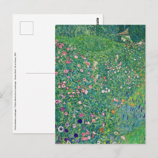 Gustav Klimt - Italiaans tuinlandschap Briefkaart (Voorkant / Achterkant)