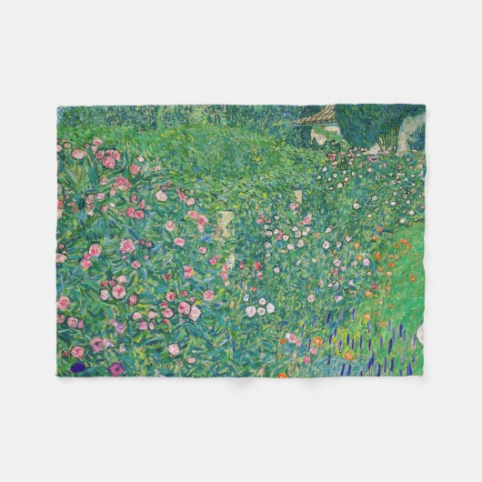 Gustav Klimt - Italiaans tuinlandschap Fleece Deken (Voorkant (Horizontaal))