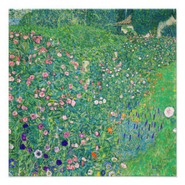 Gustav Klimt - Italiaans tuinlandschap Foto Afdruk