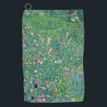 Gustav Klimt - Italiaans tuinlandschap Golfhanddoek<br><div class="desc">Italiaans tuinlandschap / Italiaans tuinbouwlandschap - Gustav Klimt,  Oil on Canvas,  1913</div>
