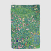 Gustav Klimt - Italiaans tuinlandschap Golfhanddoek (Voorkant)