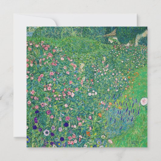 Gustav Klimt - Italiaans tuinlandschap Kaart (Voorkant)