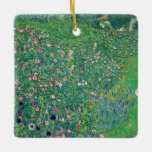 Gustav Klimt - Italiaans tuinlandschap Keramisch Ornament<br><div class="desc">Italiaans tuinlandschap / Italiaans tuinbouwlandschap - Gustav Klimt,  Oil on Canvas,  1913</div>