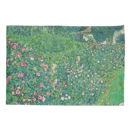 Gustav Klimt - Italiaans tuinlandschap Kussensloop (Achterkant)