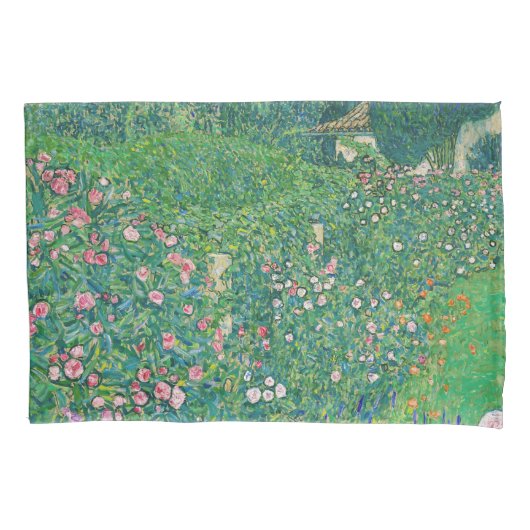 Gustav Klimt - Italiaans tuinlandschap Kussensloop (Voorkant)