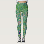 Gustav Klimt - Italiaans tuinlandschap Leggings<br><div class="desc">Italiaans tuinlandschap / Italiaans tuinbouwlandschap - Gustav Klimt,  Oil on Canvas,  1913</div>