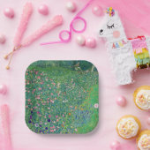 Gustav Klimt - Italiaans tuinlandschap Papieren Bordje (Feest)