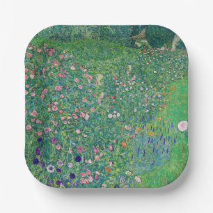 Gustav Klimt - Italiaans tuinlandschap Papieren Bordje