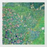 Gustav Klimt - Italiaans tuinlandschap Raamsticker<br><div class="desc">Italiaans tuinlandschap / Italiaans tuinbouwlandschap - Gustav Klimt,  Oil on Canvas,  1913</div>