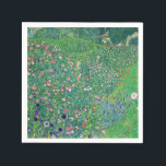 Gustav Klimt - Italiaans tuinlandschap Servet<br><div class="desc">Italiaans tuinlandschap / Italiaans tuinbouwlandschap - Gustav Klimt,  Oil on Canvas,  1913</div>