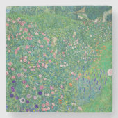 Gustav Klimt - Italiaans tuinlandschap Stenen Onderzetter (Voorkant)