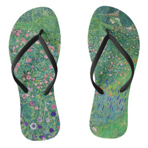 Gustav Klimt - Italiaans tuinlandschap Teenslippers