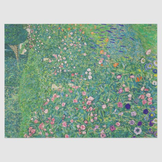 Gustav Klimt - Italiaans tuinlandschap Tissuepapier (Voorkant)