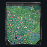 Gustav Klimt - Italiaans tuinlandschap Trekkoord Rugzakje<br><div class="desc">Italiaans tuinlandschap / Italiaans tuinbouwlandschap - Gustav Klimt,  Oil on Canvas,  1913</div>
