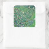 Gustav Klimt - Italiaans tuinlandschap Vierkante Sticker (Tas)