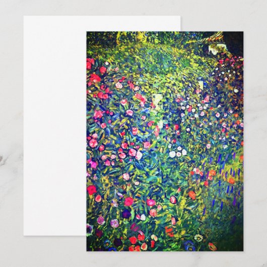 Gustav Klimt Italiaanse tuin Aankondiging (Voorkant / Achterkant)