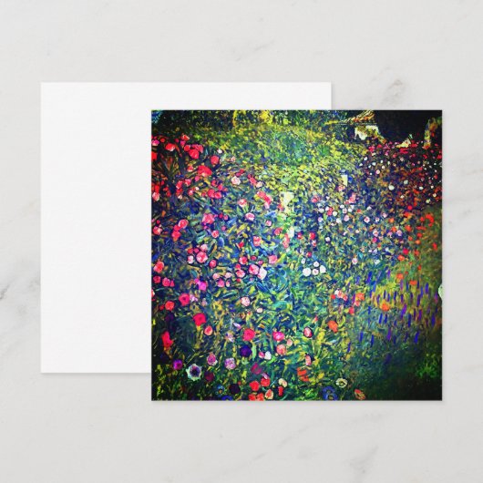 Gustav Klimt Italiaanse tuin Kaart (Voorkant / Achterkant)