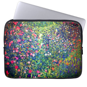 Gustav Klimt Italiaanse tuin Laptop Sleeve