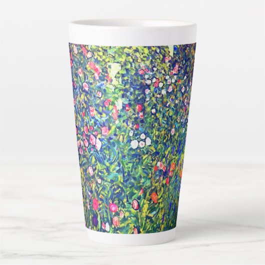 Gustav Klimt Italiaanse tuin Latte Mok (Voorkant)