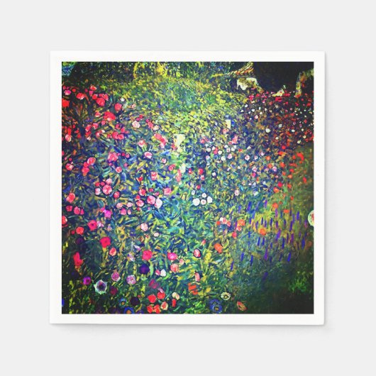 Gustav Klimt Italiaanse tuin Servet (Voorkant)