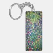 Gustav Klimt Italiaanse tuin Sleutelhanger (Voorkant Links)