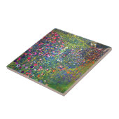Gustav Klimt Italiaanse tuin Tegeltje (Zijkant)