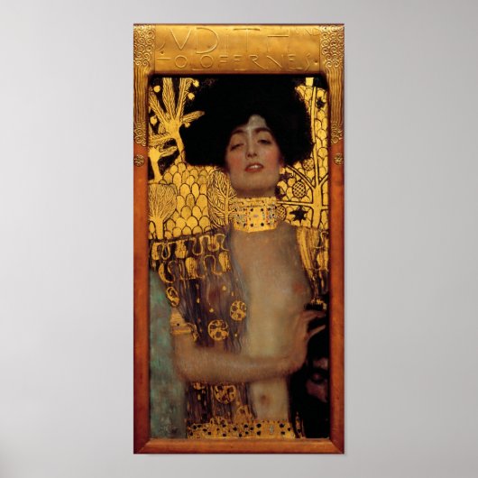 Gustav Klimt Judith en het hoofd van de Holofernes Poster (Voorkant)