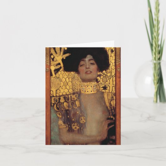 Gustav Klimt Judith Note Card Kaart (Voorkant)