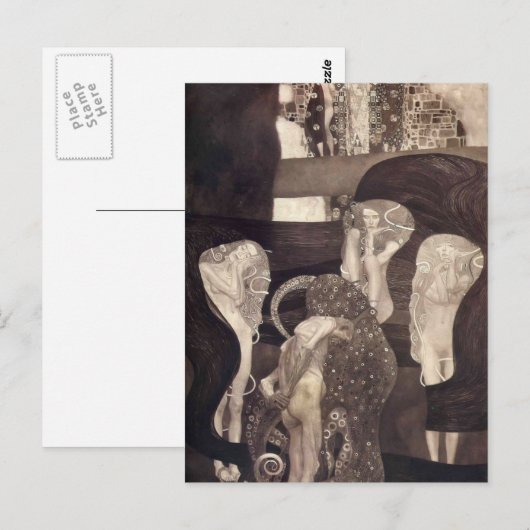 Gustav Klimt- Jurisprudentie (uiteindelijke staat) Briefkaart (Voorkant / Achterkant)