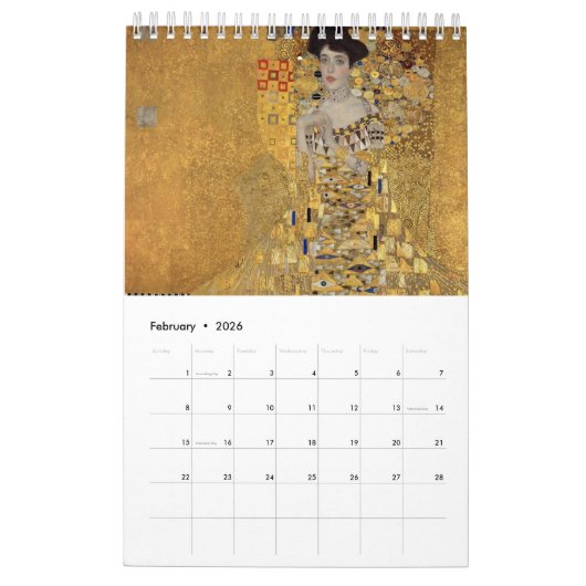 Gustav Klimt Kalender (Feb 2026)
