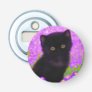 Gustav Klimt Kat Button Flesopener