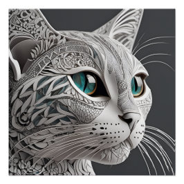 gustav klimt kat kunst perfect poster