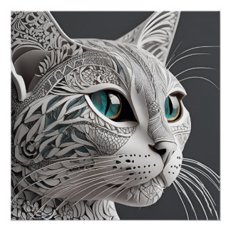 Gustav Klimt kat kunst Perfect Poster