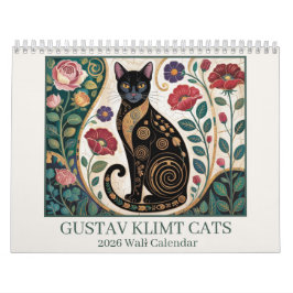 Gustav Klimt Katten 2026 Muurkalender – Art Nouvea Kalender
