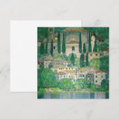 Gustav Klimt - Kerk in Cassone Bedankkaart (Voorkant / Achterkant)